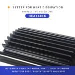 Kunray 72V 5000W Electric Brushless DC Motor Kit Temperature Sensing Motor Electric Go Kart Motor 6900RPM High Speed Motor 100A 18 Mosfet Controller for Razor Dirt Bike, Electric Motorcycles(72V5000W) - Image 5