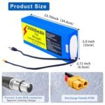 72V 20Ah Ebike Battery 72V Battery 72V Lithium Ion Battery 72V Electric Bike Battery with 3A Charger, XT60 Extension Cord, XT90 Connector , Anderson Connector for 200-2500W Electric Bicycles Motor - Image 3