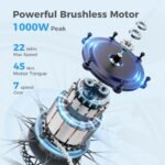 Jasion CB1 Electric Bike for Adults, 1000W Motor Peak Ebike, 450Wh Removeable Battery, 26'' City Cruiser Bicycle, 22 MPH Commuter Women Ebike, 7-Speed Gear - Image 2