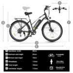 Electric Bike for Adults 28" E Bike with 500W Motor 36V 15AH Removable Battery Electric Bicycles Range 35-75 Mile with 7 Gears, UL2849 Certified - Image 6