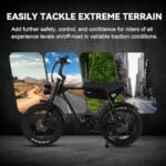 V93 Electric Dirt Bike 1500W Motor, 33MPH Speed, 48V 15 Battery, 28-60Miles Range, 20" Fat Tire Ebikes, Full Suspension & Disc Brake - Image 5