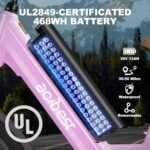 Core-Swept Electric Bike for Adults - 468Wh Removable Battery, 26 inch Step Thru Electric Bicycle, Peak 750W Brushless Motor Cityrun Ebike, with 7 Speed, Up to 50 Miles, E-Bikes - Image 3