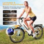 26" Electric Bike for Adults,1000W Motor Peak Ebike Max Long Range 70 Miles & 28 Mph by 48V Removable Battery,Commuter Fast E-Bikes,7-Speed Step Thru Electric Bicycles UL Certified - Image 3