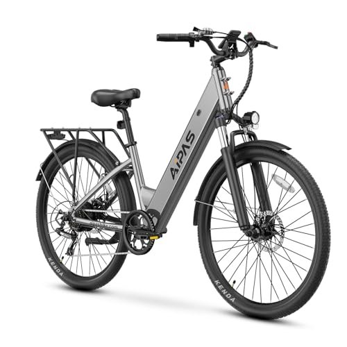 Version 1.0.0 C1 Electric Bike for Adults with 1000W Motor Peak,499Wh Removable Battery Max 68 Miles 28MPH,26" Step-Thru Electric Commuter Bike with 7-Speed and Full Suspension. - Image 1