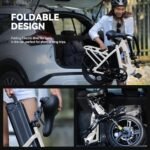 Cityrun Folding Ebike, 16" Electric Bike for Adults with Speed 20MPH Peak 500W Motor, Max Range 25 Miles, 36V 280.8Wh UL2849 Certified Removable Battery, Mini Foldable E-Bikes - Image 5
