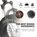 Asomtom Ebikes for Adults, 750W Electric Bike Adults BAFANG Motor 48V 15Ah Removable Battery Adult Bicycles,29MPH 35-60MI Mountain Bike,7-Speed E UL Certified, Silver-gray, 26'' - Image 4