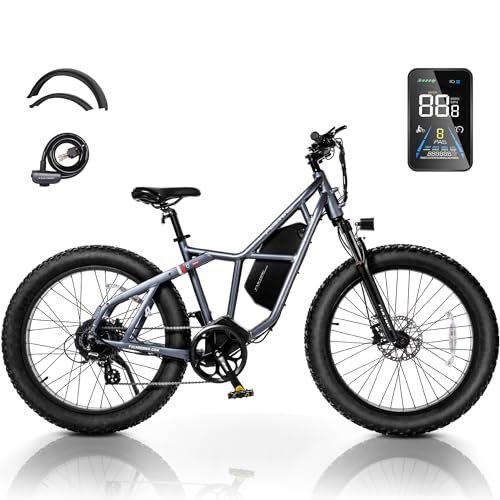 Version 1.0.0 Fucare Taurus 1200W Peak Electric Bike for Adults 48V 25AH Battery Mountain EBike, Up to 32MPH & 100 Miles, 26''×4.0'' Fat Tire Electric Bicycle, 4.5A Fast Charger, Shimano 8 Speed, Hydraulic Brake - Image 1