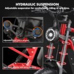 1200W Electric Bike for Adults 26" Fat Tire Ebike with 48V 18.2Ah Battery 37MPH 35Miles Electric Mountain Ebikes Bicycle for Teens Adult - Image 6