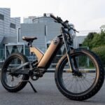 Electric Bike with 20W Headlight Adjustable Front Shock, green - Image 2