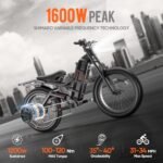 Romeo Pro Ⅱ/ Romeo Pro[2024 Newest] 3000W/ Peak 1600W 60A Electric Bike for Adults, 26" Fat Tire Electric Mountain Bike Full Suspension Long Range 100-200 Miles EBikes, UL Certified - Image 3