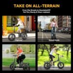 Folding Electric Bike for Adults, 1000W Motor(1500W Peak),30MPH, 60Mile,48V 20AH Battery,20" Fat Tire Foldable Electric Bicycle,Commuter Beach Snow E-Bikes,7-Speed - Image 5