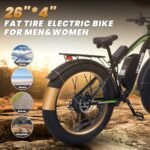 1000W Electric Bike for Adults Electric Bicycles for Men Women 26" Fat Tire Electric Mountain Bike 48V 34MPH 17.5AH 840WH Battery 70 Miles e Bike 21-Speed Gears Ebike UL Certified - Image 2