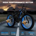 Electric Bike for Adults 2000W Dual Motor with LCD Display 26-Inch Wide Tire Electric Mountain Bike 48V 23AH Large Capacity Removable Battery - Image 6