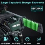 DAMSON 1000W Electric Bike Ebike for Adult 48V 20AH Removable Battery 26"X4"Fat Tire up to 30MPH &75 Miles Long Range Off Road Beach Mountain Electric Bicycle with Dual Hydraulic Disc Brakes - Image 3