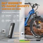 FREESKY Electric Bike for Adults 1600W Power Motor 48V 20 AH Ebike, Step-Thru Ebike up to 35MPH & 90Miles Max Range, 26'' Fat Tire Full Suspension Electric Bicycle for Man/Women - Image 5