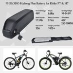PHILODO Ebike Removable Battery, 48V 17.5Ah Bike Battery for H7 & P7 - Image 3