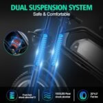 Electric Bike 1000W Peak Brushless Motor with 15Ah Battery,Shimano 7 Speed Gears,Up to 28MPH E Bike for Commute Mountain Beach Snow Riding,20" Fat Tire for Adults,DK400 - Image 5