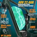 Electric Bike for Adults, Nexusrider Su7 2000W Dual Motor Electric Bicycle, 7 Speed 35MPH MTB, 48V 22.4AH 26 in Fat Tire Ebike with Full Suspension, 90 Miles Single & Dual Drive Switching - Image 2