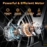 Cityrang 2.0 Electric Bike for Adults with 1000W Peak Motor, 15AH Removable Battery and up to 70Miles 25MPH,UL Certified 26" Electric Commuter Bike with 7-Speed and Adjust Front Suspension - Image 3