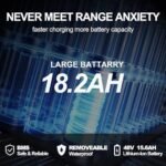 Electric Bike for Adults V20 V20PRO V20T, 1000/1500W 28/32MPH 48V 15/18AH E-Bike,20" x4.0 Fat Tire Electric Dirt Bike, Hydraulic/Disc Brake Full Suspension Electric Motorcycle - Image 4