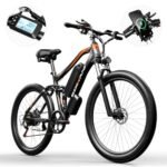 27.5" Electric Bike for Adults, Peak 1000W 32Mph Electric Mountain Bike with 17.5Ah 48V Battery, 70 Miles Electric Bicycle with 7 Speed Gears, Full Suspension System Ebike for Commuter