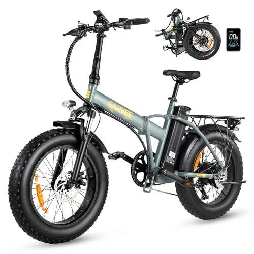 Version 1.0.0 Electric Bike for Adults, 750W Folding Electric Bike, 20" x 4.0 Fat Tire All-Terrain, 48V 15AH Removable Battery for Electric Bike with 7 Speed for Adults with Rear Rack - Image 1