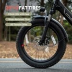 Electric Bike, 20" Fat Tire Step-Thru Electric Bicycle, 900W Peak Motor 45 Miles 20MPH Top Speed, Dual Suspension & 7-Speed Folding Ebike for Adults with Rear Rack - Image 3