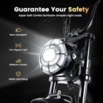 CycRun Electric Bike for Adults 750W Motor with 374.4WH Battery, 20MPH 55Miles Moped Style Ebike for Adults, 20" Fat Tire Commuting Off Road Mountain Ebike with Hydraulic Suspension, UL2849 - Image 5