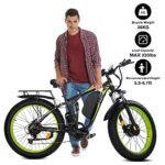 Electric Bike for Adults, 2000W Ebikes 26"x4" Fat Tire Bicycle, Dual Motor 48V/22.4Ah Removable Larger Battery Bikes for Beach Mountain Snow Commute Off-Road Ride with UL Certified - Image 2