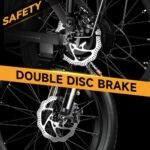 1000W Folding Electric Bike, 48V 20AH Large Removable Battery E Bike, 30+MPH, 80 Miles Max Range, 20" Fat Tire Electric Bike for Adults, Adult Electric Bicycles for Commute Beach Snow - Image 4