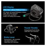 YOSE Power 26 inch e-bike conversion kit 48V500W rear motor with 48V13Ah lithium battery and rear wheel 6S/7S/8S/9S Cassette /Screwed pinion, integrated controller, LED display, pedal sensor electric bike hub motor - Image 5