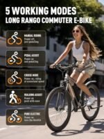 E·Bycco 29” Electric Bike for Adults, 48V 17.5AH Battery, 750W Peak 1000W Electric Mountain Bike, Up to 70 Miles 34MPH Ebike with 21-Speed, Electric Bicycle E-Bike for Commuter, UL 2849 Certified - Image 5