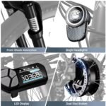 TST Electric Bike for Adults,Electric Bicycle 23MPH,26" Tire,Peak 800W Motor,Range 40 Miles,7-Speed,Commuter Electric Bike with 480Wh Removable Battery Built in,LCD,Suspension Fork,Smart App - Image 5