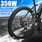 SUDOO YOCLE 26" Electric Bike for Adults with 288Wh 36V 8AH Removable Battery, 40Miles 20MPH Electric Mountain Bike with 350W Brushless Motor, Ebike Light Weight, Electric Bicycles with 7-Speed - Image 2