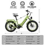 Step-Thru Electric Bike for Adults,750W Peak 1000W Motor Electric Mountain Bike 48V 15AH Removable Battery with                              Cells, 30MPH+70Miles Commuter Electric Bicycle,Dual Hydraulic Disc - Image 6