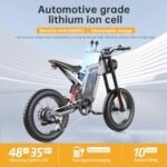 X21 Electric Bike for Adults 48V 35AH Samsung Battery 2000W Mountain Electric Dirt Bike, 30MPH, Shi-Mano 7-Speed, Hydraulic Oil Brake, 20“*4.0 Mens Commuting Electric Bicycle - Image 2