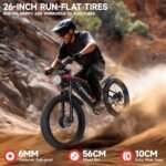 Electric Bike for Adults - 2000W Ebike with 37MPH 50Miles Range, 26'' x 4.0'' Off-Road Fat Tires Bicycle,52V 22Ah Removable Battery Electric - Image 5