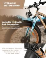 2000W Dual Motors Ebike 48V 20Ah Removable Battery 35MPH Electric Bicycle 26"*4.0 Fat Tire Shim 21-Speed Hydraulic Disc Brake80 Miles Max Range Electric Bike Lockbale Suspension - Image 4