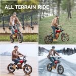 LET IT GO B10 Electric Bike for Adults, 20" Electric Mountain Bike, Off Road All Terrains E Bike, Electirc Bicyle 1000W 48V 13AH, 37 MPH & 35Miles - Image 7