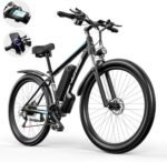 Electric Bike for Adults,750W Brushless Motor,21 Speed Gear,32MPH 55 Miles Ebike,48V15Ah Removable Battery Electric Mountain Bike,Commuting E Bike with Fork Suspension