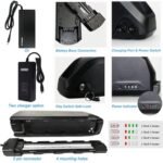 BAFANG Electric Bike Battery 48V 52V 13Ah 17.5Ah 20Ah Ebike Lithium Ion Battery with Charger and Key 500W 750W 1000W 1500W Motor AW and Other Motors - Image 2