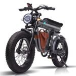 Ebike with 1200W Brushless Motor,Removable 48V 20Ah Battery,UP to 32MPH,Electric Mountain Bike with 20" Fat Tire with Front/Rear Turn Signals for Men Women,Travel Bag