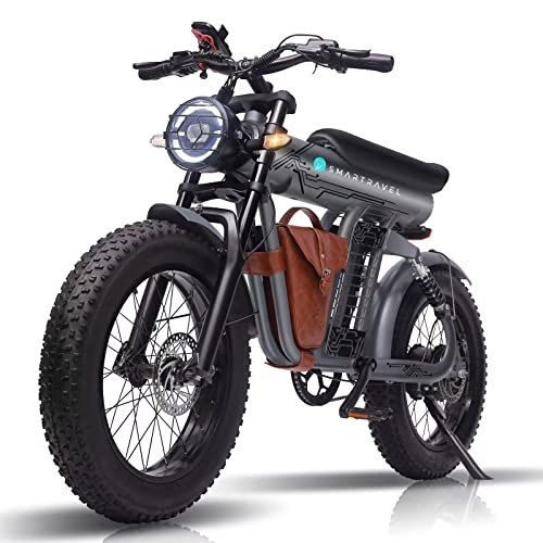 Version 1.0.0 Ebike with 1200W Brushless Motor,Removable 48V 20Ah Battery,UP to 32MPH,Electric Mountain Bike with 20" Fat Tire with Front/Rear Turn Signals for Men Women,Travel Bag - Image 1