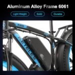 Electric Bike with 54.6V 2A Charge Ebike Electric Mountain Bike for Adults with 1000W*2 Motor,37.28mph Max Speed - Image 3