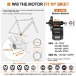 BAFANG Mid Drive Motor Kit : 48V 750W 500W 52V 1000W Mid Mount Electric Bike Conversion Kit with Battery (Optional) & Display for BB68-73mm, Powerful BBS02B BBSHD for Mountain Road Bike - Image 2