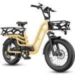 Fucare Libra 1200W Peak Electric Bike for Adults 32MPH 48V 20Ah (Rated 19.2AH) LG Battery EBike, Full Suspension 20"×4.0" Fat Tire 750w Electric Bicycles