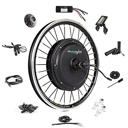 Version 1.0.0 EBIKELING Waterproof Ebike Conversion Kit for Electric Bike 26" Front or Rear Wheel Electric Bicycle Hub Motor Kit 1500W 1200W 750W 500W Electric Bike Conversion Kit - Image 1