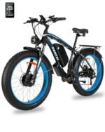2000W Dual Motor Ebike for Men Women,35 MPH E-Bike 48V 20Ah Removable Battery 86Mile,All Terrain 26" Fat Tire Electric Bike for Adult with Dual Hydraulic Brake,21 Speed,Lockable Suspension