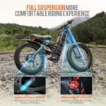 Romeo Pro Ⅱ/ Romeo Pro[2024 Newest] 3000W/ Peak 1600W 60A Electric Bike for Adults, 26" Fat Tire Electric Mountain Bike Full Suspension Long Range 100-200 Miles EBikes, UL Certified - Image 5