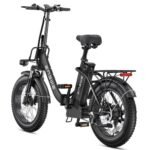 ENGWE Electric Bike for Adults, Foldable 1125W Peak Motor Ebike, 28Mph 80Miles Commuter E Bike with 52V 13AH Removable Battery, 20" x 3.0 Fat Tire Folding Electric Bicycle - Image 4